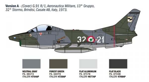 Italeri 92645 FIAT G.91 R 1/48