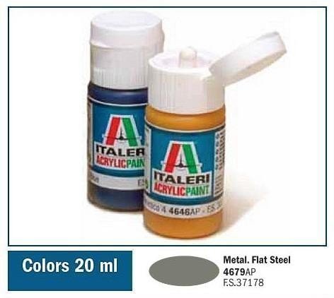 Italeri 4679AP FLAT STEEL 20ml 