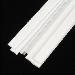 Plastruct 90727 PRĘT 0,5mm x 4,0mm - 250mm (Styrene White) / 10 szt.