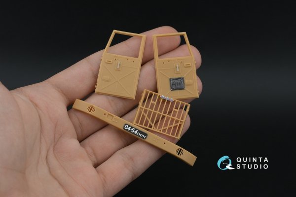 Quinta Studio QD+35172 KrAZ-255B 3D-Printed &amp; coloured Interior on decal paper (HobbyBoss) (with 3D-printed resin parts) 1/35