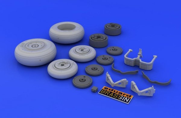 Eduard 648037 MiG-29 wheels 1/48 (Eduard, Academy)