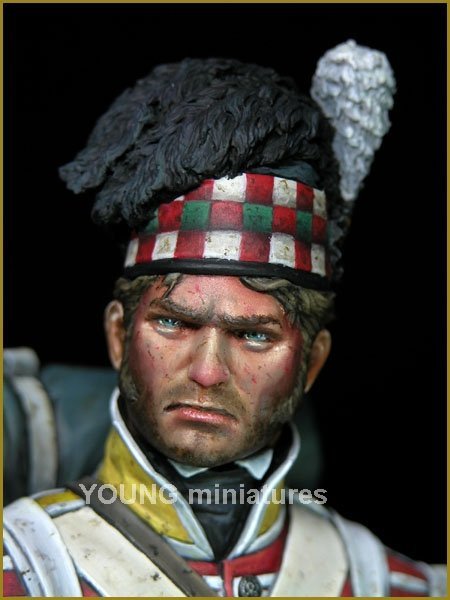Young Miniatures YH1826 The 92nd Gordon Highlanders Waterloo 1815 1/10