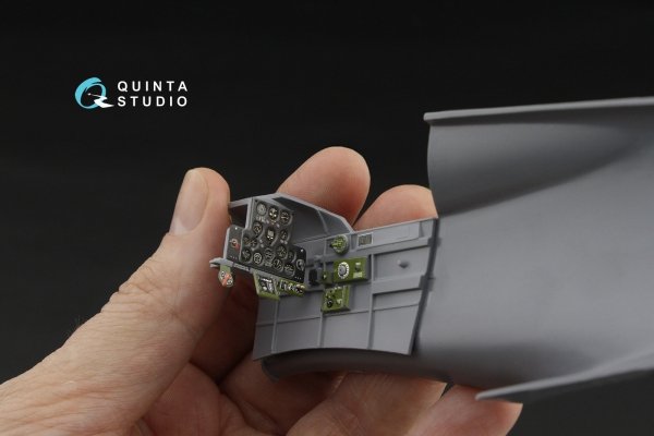 Quinta Studio QD32255 Curtiss H-75 Hawk 3D-Printed &amp; coloured Interior on decal paper (Special Hobby) 1/32