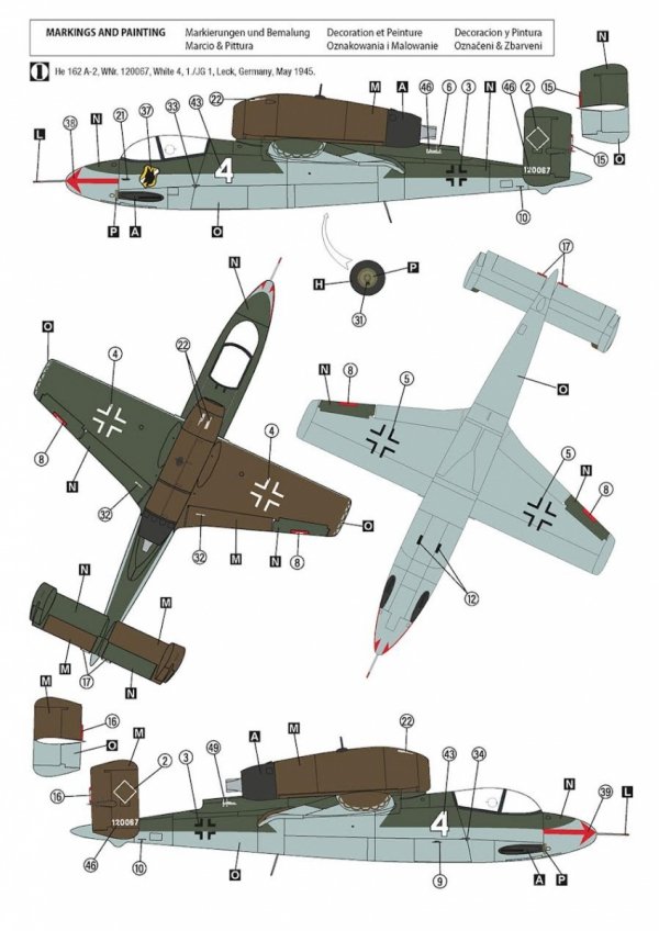 Hobby 2000 32020 Heinkel He 162 A-2 Salamander 1/32