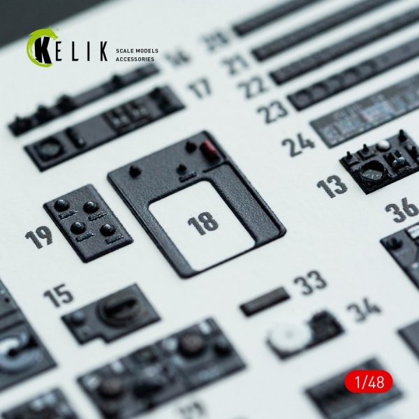 Kelik K48142 Do-217 K/M - interior 3D decals for ICM kit (1/48)