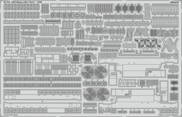 Eduard BIG5376 USS Wasp LHD-1 PART 1 TRUMPETER 1/350
