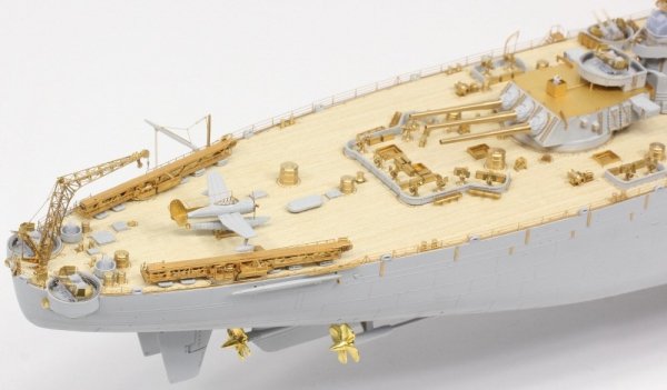 Pontos 37034FN USS BB-63 Missouri 1945 &quot;Advanced&quot; Detail Up Set for Hobbyboss Kit (Teak Tone wooden deck) 1/350