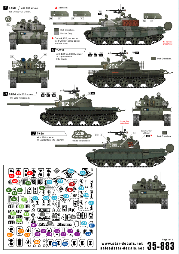 Star Decals 35-883 Soviet in Afghanistan part 1 1/35