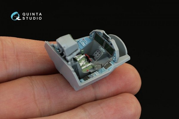 Quinta Studio QD48082 Su-57 3D-Printed &amp; coloured Interior on decal paper (for Zvezda kit) 1/48