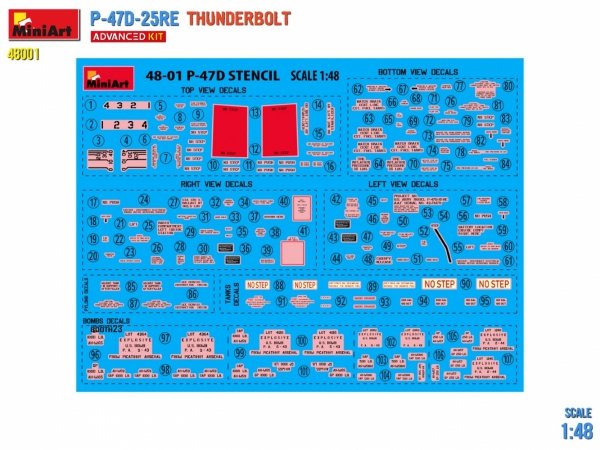MiniArt 48001 P-47D-25RE Thunderbolt - Advanced Kit 1/48