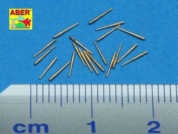 Aber 1:700L-21 Set of 20 pcs 102 mm universal barrels for Royal Navy ships 1/700