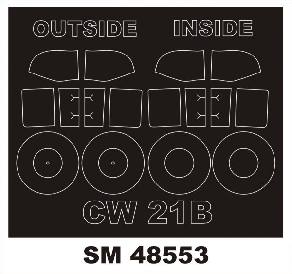Montex SM48553 CW-21B for DORA WINGS 1/48