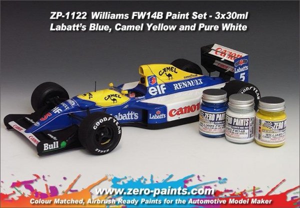 Zero Paints ZP-1122 Williams FW14B Paint Set 3x30ml