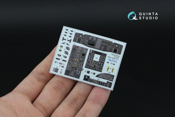Quinta Studio QD+35169 SH-60F Seahawk 3D-Printed &amp; coloured Interior on decal paper (Kitty Hawk) (with 3D-printed resin parts) 1/35