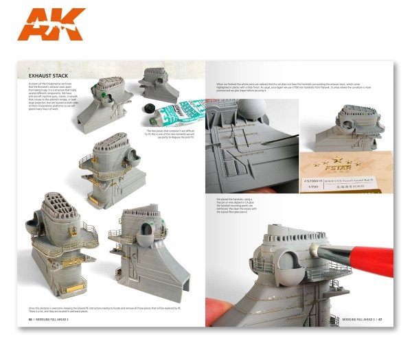 AK Interactive AK249 MODELLING FULL AHEAD 3: BISMARK &amp; TIRPITZ (English)