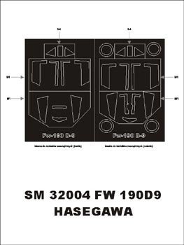 Montex SM32004 Fw-190 D-9 HASEGAWA