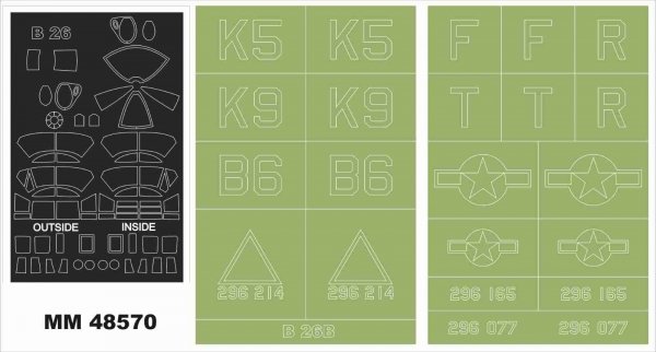 Montex MM48570 B-26B MARAUDER for ICM 48320 1/48