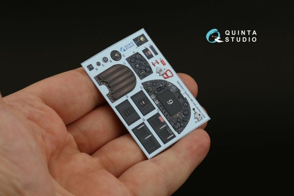 Quinta Studio QD24021 Spitfire Mk.VIII 3D-Printed &amp; coloured Interior on decal paper (Airfix) 1/24