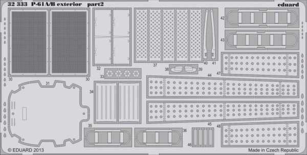 Eduard 32333 P-61A/ B exterior 1/32 Hobby Boss