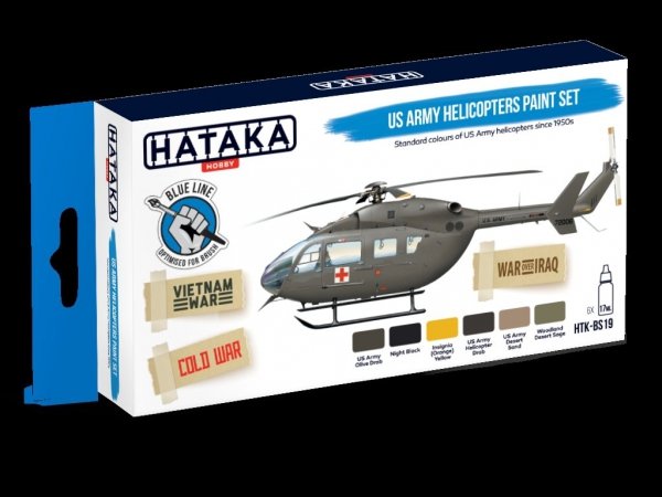 Hataka HTK-BS19 US Army Helicopters Paint Set (6x17ml)