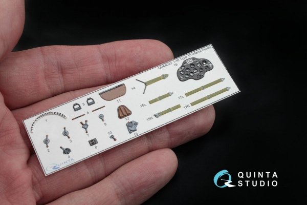 Quinta Studio QD48021 I-16 type 5 3D-Printed &amp; coloured Interior on decal paper 1/48