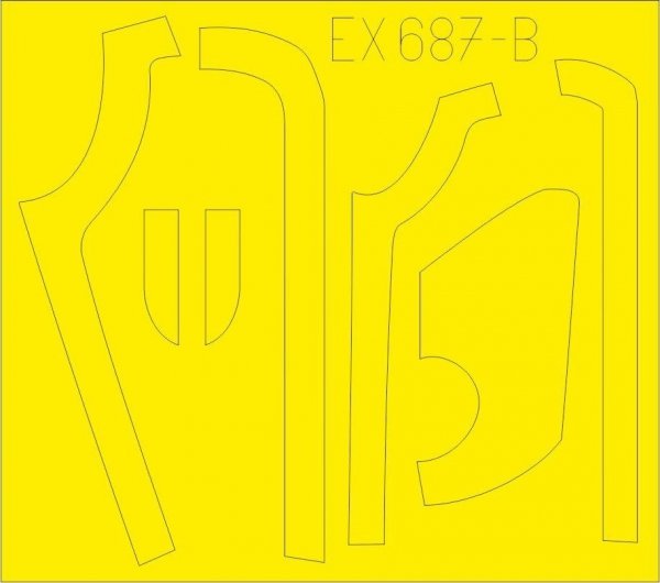 Eduard EX687 B-17G antiglare panels (DL &amp; BO production) 1/48 HKM