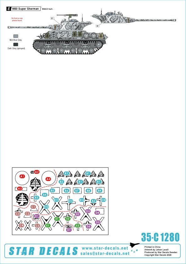 Star Decals 35-C1280 Lebanese Tanks &amp; AFVs 10 1/35