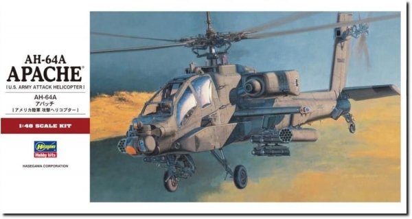 Hasegawa PT24 AH-64A Apache U.S. Army Attack Helicopter