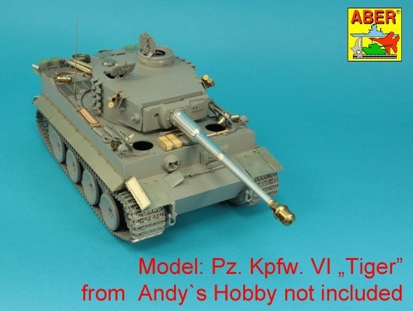 Aber 16028 Useful parts for the early versions of the Tiger I tank / Pożyteczne części do czołgu Tiger I wczesnych wersji 1/16