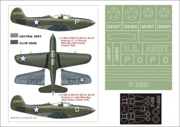 Montex K48140 P-39 Aircobra 1/48