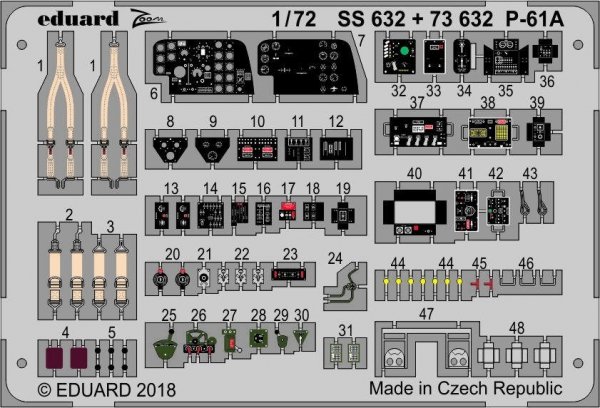 Eduard SS632 P-61A HOBBY BOSS 1/72