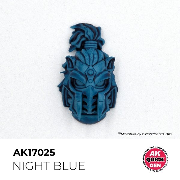 AK Interactive AK17025 NIGHT BLUE – QUICK GEN COLOR 18ml