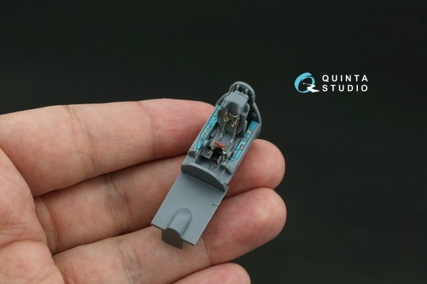 Quinta Studio QD72257 MiG-21MF (Gorkiy plant) 3D-Printed &amp; coloured Interior on decal paper (Eduard) 1/72