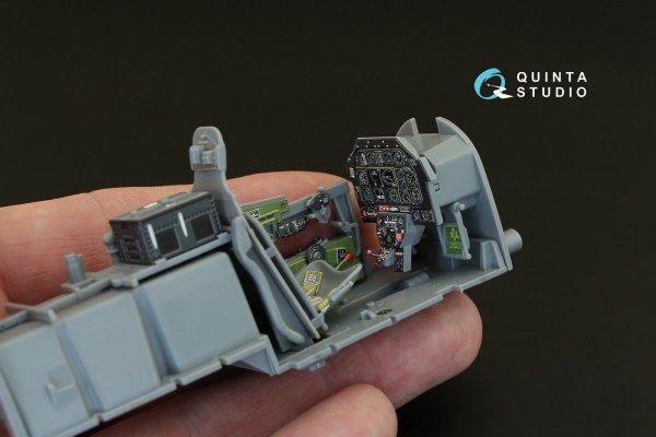 Quinta Studio QD32004 P-51D (Late) 3D-Printed &amp; coloured Interior on decal paper (for Tamiya kit) 1/32