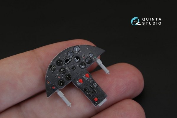 Quinta Studio QD32054 F4U-4 3D-Printed &amp; coloured Interior on decal paper (for Trumpeter kit) 1/32