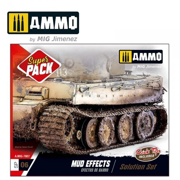 AMMO of Mig Jimenez 7807 MUD EFFECTS. SOLUTION SET
