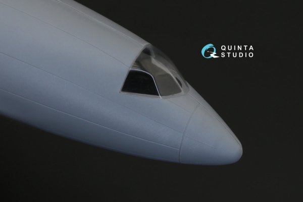 Quinta Studio QC144002 Tu-154 vacuuformed clear canopy (for Zvezda kit) 1/144