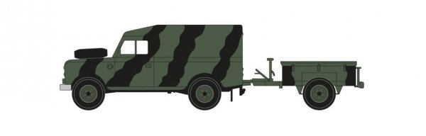 Airfix 02324 LWB Landrover (Hard Top) and Trailer 1/76