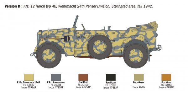 Italeri 6597 Horch 901 Typ 40 Kfz.12 1/35