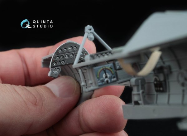 Quinta Studio QD48017 Su-2 3D-Printed &amp; coloured Interior on decal paper (for Zvezda kits) 1/48