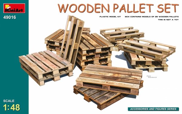 MiniArt 49016 WOODEN PALLET SET
