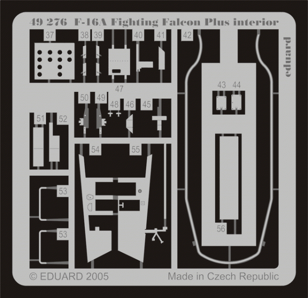 Eduard 49276 F-16A Plus interior 1/48 Hasegawa