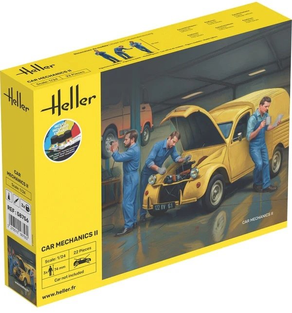 Heller 58756 Starter Kit - Car Mechanics II 1/24