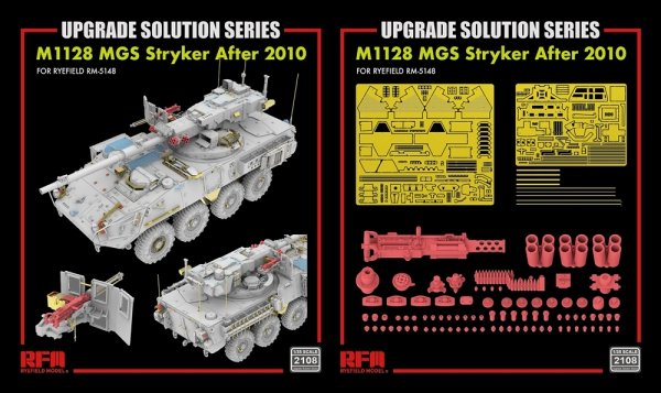 Rye Field Model 2108 Upgrade Set for 5148 M1128 MGS Stryker 1/35