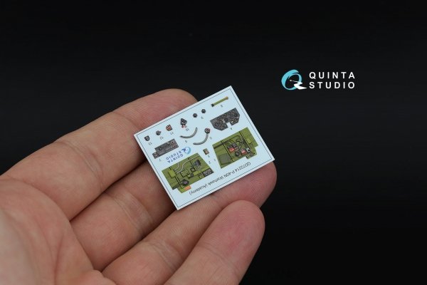 Quinta Studio QD+72214 P-40N Warhawk 3D-Printed &amp; coloured Interior on decal paper (Academy) (with 3D-printed resin parts) 1/72