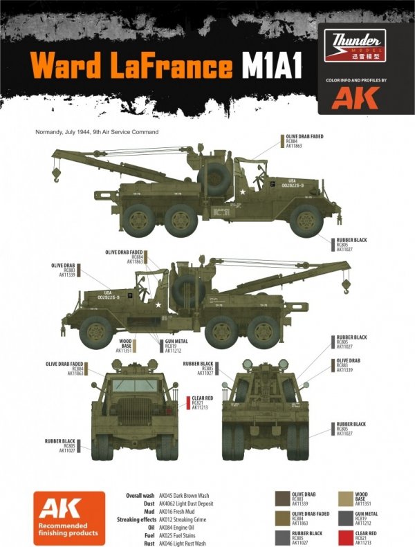 Thunder Model 35014B US Heavy Wrecker Ward Lafrance Model M1 - Series 5 M1A1 Limited Bonus Edition 1/35