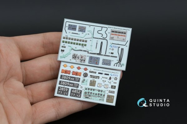 Quinta Studio QD35131 BM-30 Smerch 3D-Printed &amp; coloured Interior on decal paper (Meng) 1/35