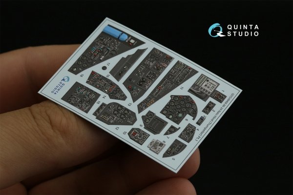 Quinta Studio QDS-48406 Mi-24 Nato Hind 3D-Printed &amp; coloured Interior on decal paper (Trumpeter)(Small version) 1/48