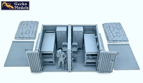Gecko Models 35GM0116 US Army Base Temporary Dormitories in (Vietnam War Era) 1/35
