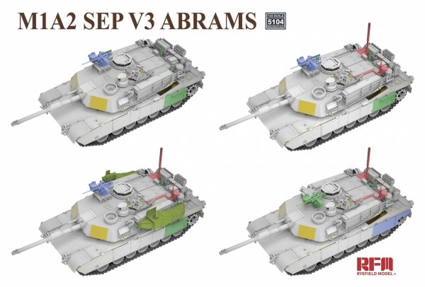 Rye Field Model 5104 M1A2 SEP V3 Abrams 1/35
